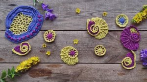 Фриформ крючком скрамблы