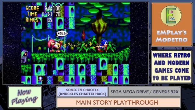 Sonic In Chaotix - Sega Mega Drive / Genesis 32X - #32 - Botanic Base 3 смотреть онлайн