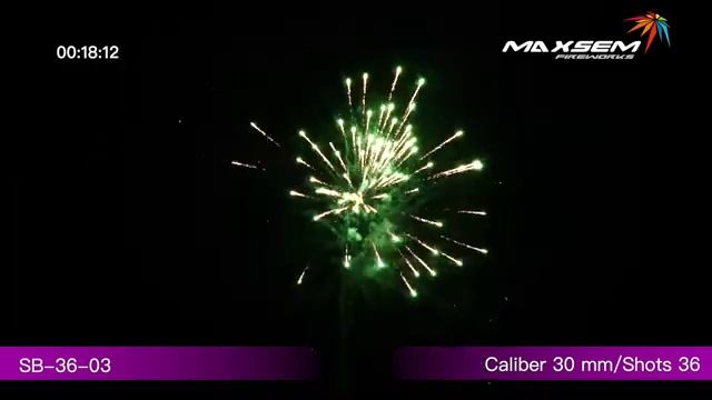 Фейерверк 36 залпов «Blue Sparkling» Maxsem SB-36-03 смотреть онлайн
