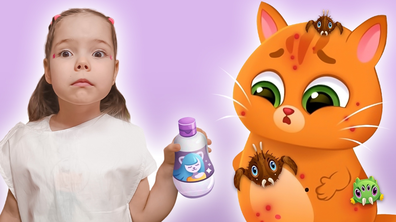 Мультики про котика Bubbu и Настю | Бубу котенок заболел и попал в больницу смотреть онлайн