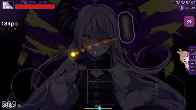【Osu】Laplus Darkness - QUEEN (+HD) смотреть онлайн