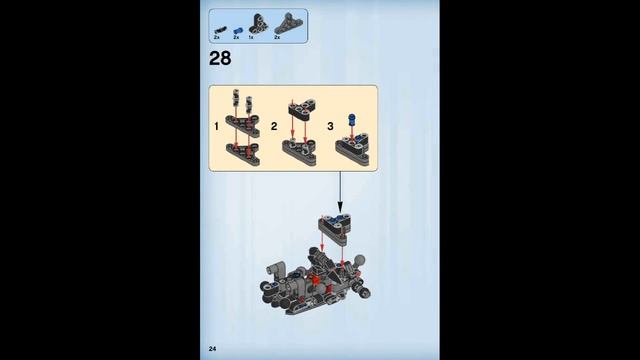LEGO Constraction Star Wars 75111 Darth Vader - instruction timelapse смотреть онлайн