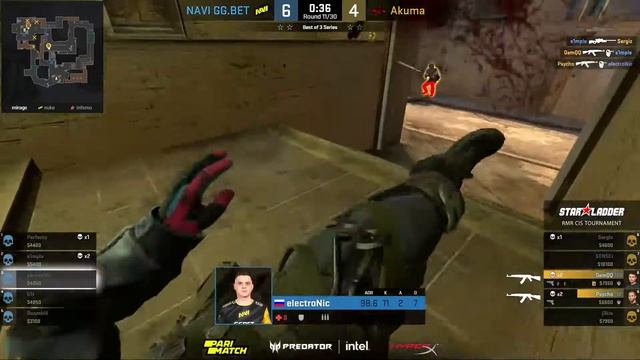 Akuma vs NaVi [Map 1 - Mirage] / StarLadder CIS RMR 2021 / CS:GO / ПОЛНАЯ КАРТА. смотреть онлайн
