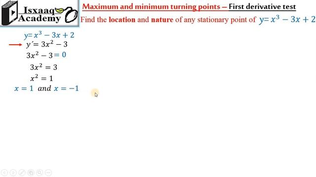 16. Maximum And Minimum - First Derivative Test (Somali) смотреть онлайн