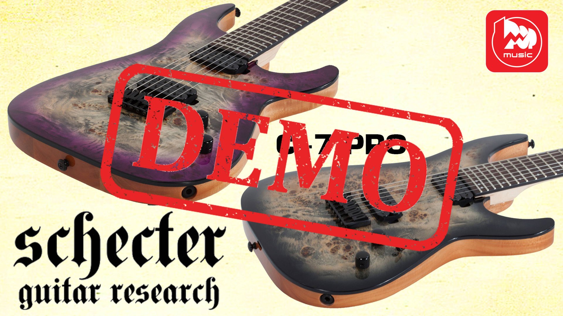 Электрогитара SCHECTER C-7 PRO - демонстрация звучания смотреть онлайн