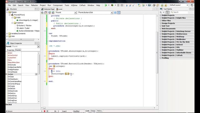 #4 Программирование в Delphi. Процедуры и функции смотреть онлайн