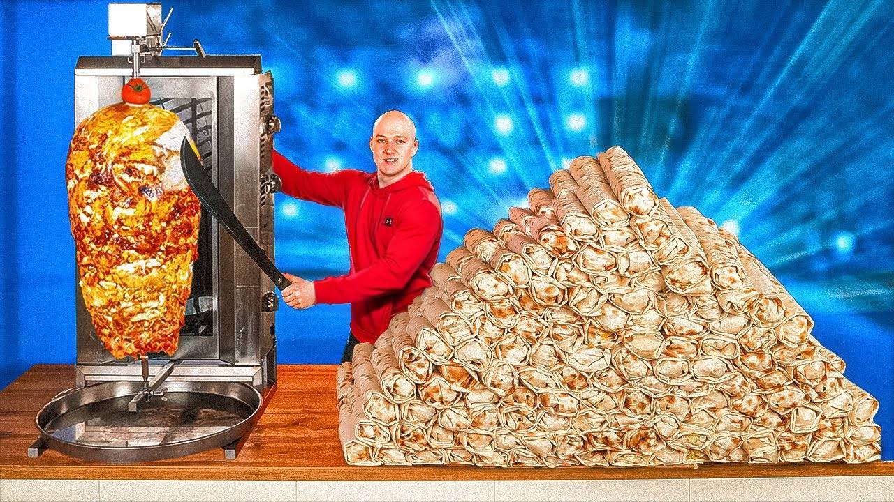 СКОЛЬКО ПОЛУЧИТСЯ ШАУРМЫ ИЗ 1 ВЕРТЕЛА С КУРИЦЕЙ ? #сезонконтентаRUTUBE смотреть онлайн