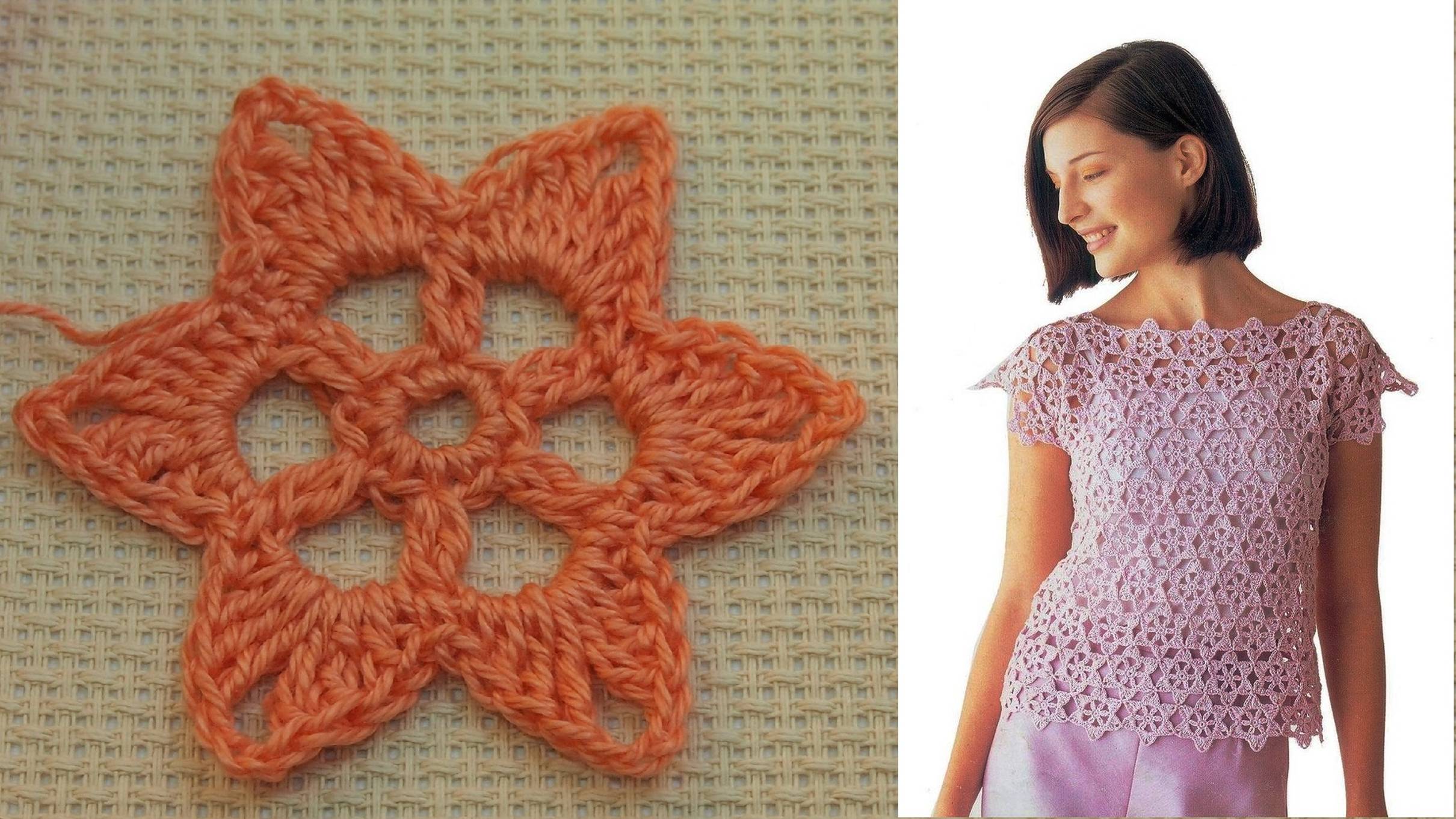 Цветочный мотив видео+ схема. Легко и быстро, вязание для начинающих. Crochet flower Урок 38 смотреть онлайн