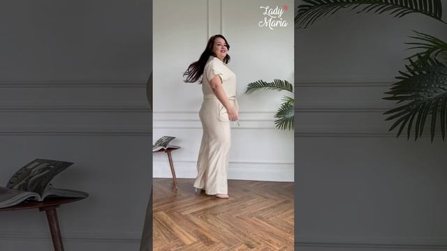 Костюм брючный мокрый шелк с завязкой смотреть онлайн