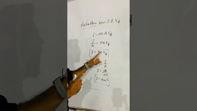 12th class physics || relation between current density and drift velocity || #physics #viral смотреть онлайн