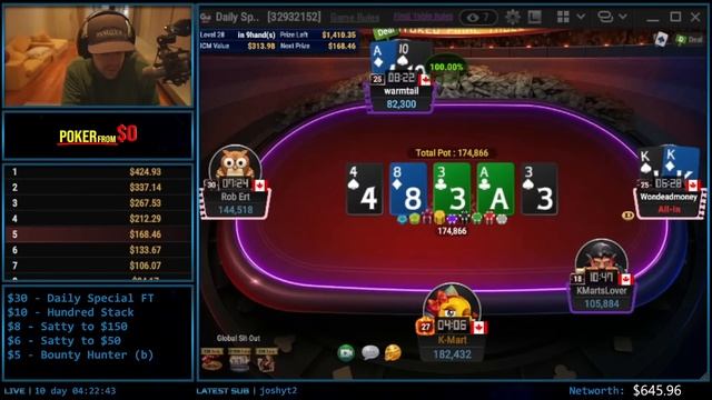 I’m Restarting My Poker Career at $0 - Day 11 смотреть онлайн
