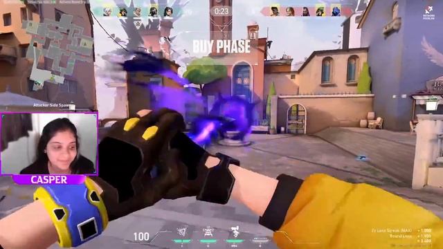 CaspeR Valorant Live Stream India I I M Back I Road to 3K Sub I !insta #girlgamer смотреть онлайн
