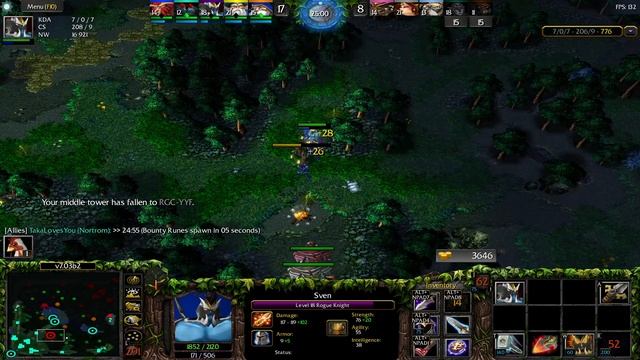 Dota 1 Sven/Rogue Knight 4v5 Good Game Ranked Gaming Client Asia Public смотреть онлайн