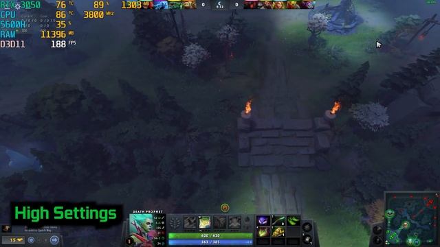 Dota 2 I RTX 3050 4GB I Windows 11 ( Ultra-High Settings ) смотреть онлайн