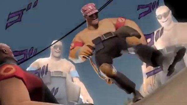 Tf2 Engineer dancing to Jojo music (In Sync)