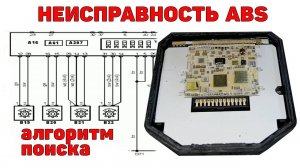 Неисправность системы ABS. Алгоритм поиска. Ремонт блока ABS Bosch.