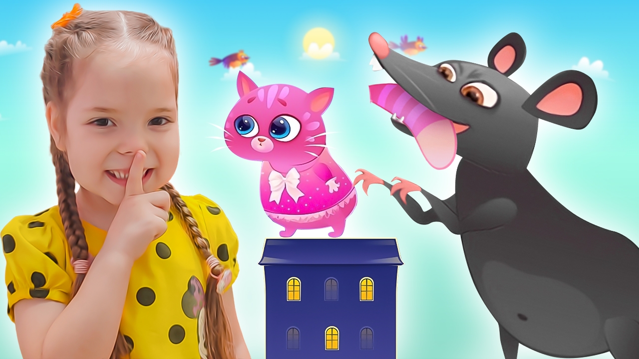 Сборник мультиков про котика Bubbu, кошечку Кис Кис и Настю и их приключения с крысой смотреть онлайн