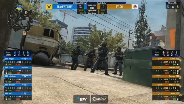 IEM Cologne - Vitality vs TyLoo - Play-In смотреть онлайн