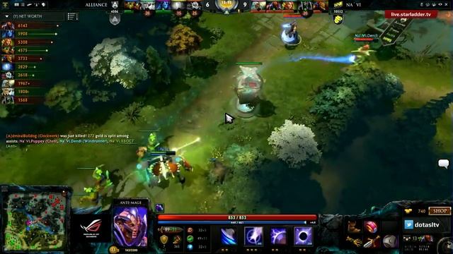 Na`Vi vs Alliance, SLTV LAN Finals, WB Final, game 2 смотреть онлайн