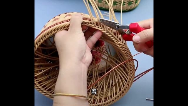 Weave Rattan Basket Tutorial 藤编手提篮新手教程！#手工 #藤编 #DIY