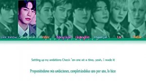 STRAY KIDS (스트레이 키즈) - DOMINO (English Ver.) (Traducida al Español + Color Coded Lyrics)