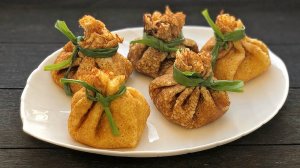 🎄Новогодняя закуска «Мешочки Деда Мороза» ЗАКУСКА с очень вкусной начинкой