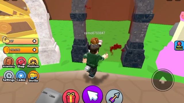 Я поднимаю тяжести в Роблоксе|Roblox 😁 смотреть онлайн