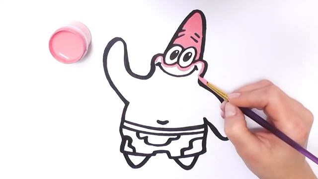 Как нарисовать Патрика из мультика Губка Боб Квадратные Штаны. Патрик лучший друг Спанч Боба смотреть онлайн