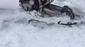 Объяснение как выбраться из глубокого снега на гусеничном комплекте YetiExpress