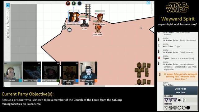 Star Wars: Wayward Spirit | Roll20 Game смотреть онлайн
