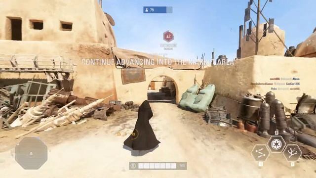 Star Wars Battlefront II (2017): Galactic Assault #1 Officer and Emperor Palpatine Killstreak! смотреть онлайн