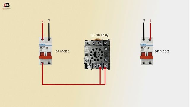 How To Make 11 pin Relay Automatic Changeover Switch Wiring | Relay connection смотреть онлайн