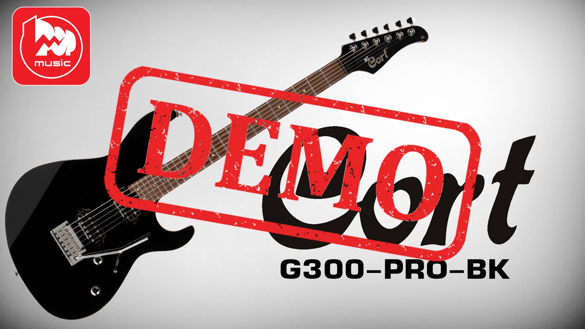 Электрогитара CORT G300-PRO-BK - демонстрация звучания смотреть онлайн