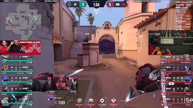 Tarik's reaction to KRU vs G2 | GAME 2 | VCT 2024 - AMERICAS KICKOFF смотреть онлайн