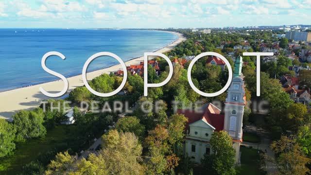 SOPOT IN 4K DRONE FOOTAGE (ULTRA HD) - Poland Beautiful Baltic City Landscapes UHD смотреть онлайн