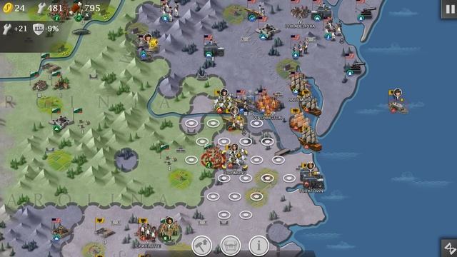 European War 4: Napoleon walkthrough - Holy Roman Empire: North America landings смотреть онлайн