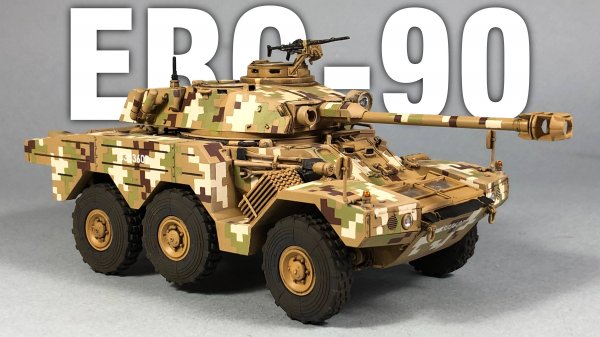 ERC-90. Сборка и покраска модели. Tiger Model 1:35
