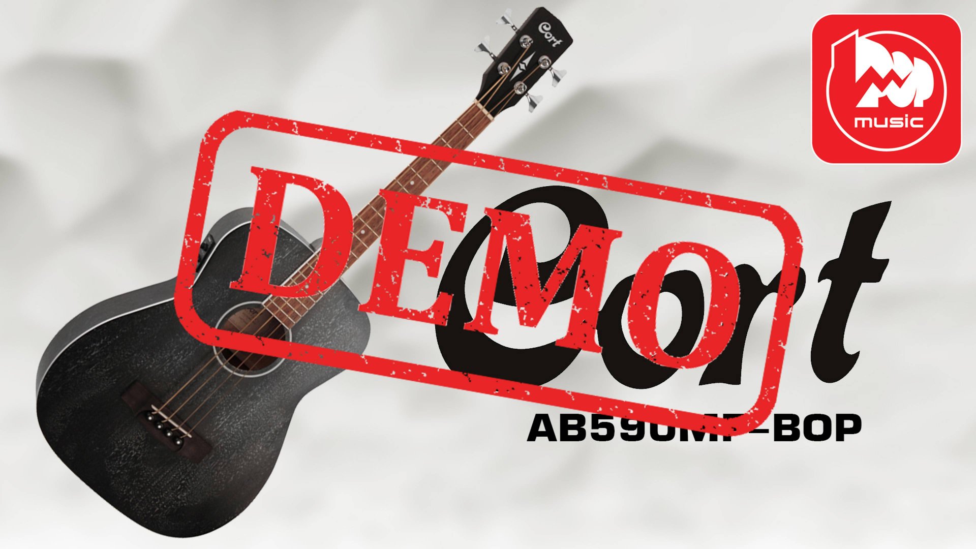 Акустическая Бас-гитара CORT AB590MF-BOP - демонстрация звучания смотреть онлайн