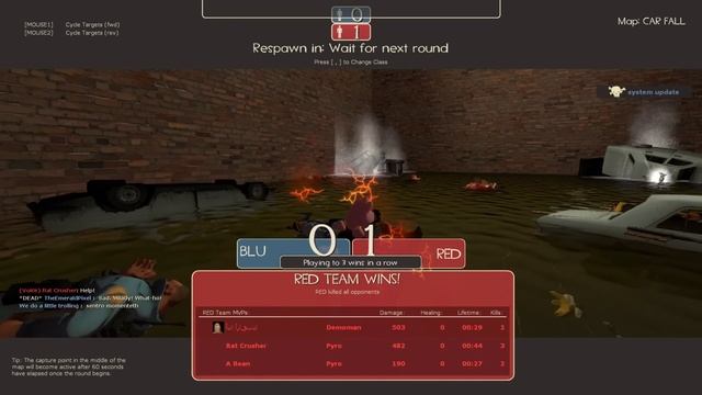 TF2 Medieval Mode But With Free-Falling Cars (Send Help)