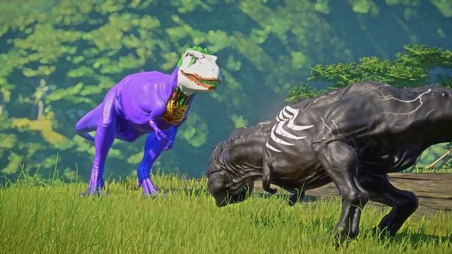 Spiderman vs Xenomoprh, Venom, Joker Super Hero Dino Fights - Jurassic World Evolution смотреть онлайн