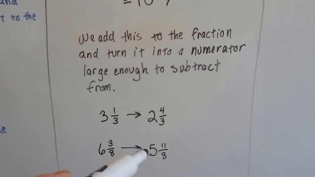 Grade 6 Math #3.5, Subtract fractions by renaming whole numbers (borrowing ) смотреть онлайн
