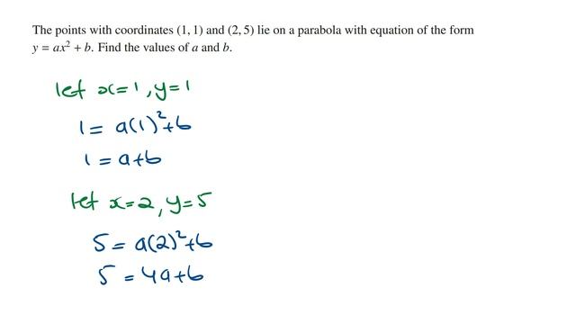How to Find Equation of Parabola Given 2 Points | Maths Methods смотреть онлайн