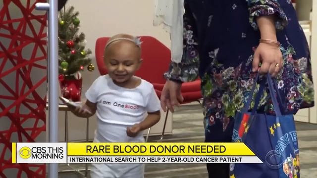 Search for extremely rare blood donor for 2-year-old with cancer смотреть онлайн