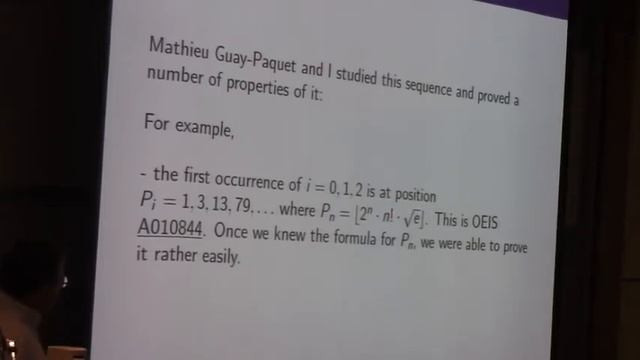 40 Years with Sloane's Integer Sequences Part 1 смотреть онлайн