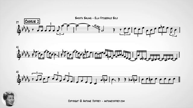 Ella Fitzgerald Solo Transcription - Smooth Sailing