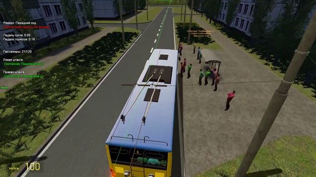 Они восстановили Троллейбус Лаз!!! Первый рейс на нём! Garry's mod (Trolleybus Russian Heimer) смотреть онлайн