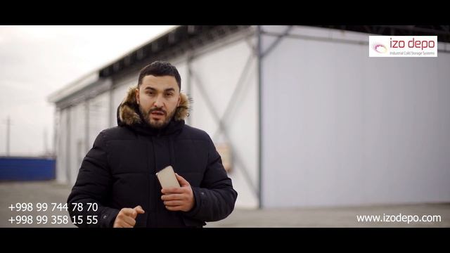 Холодильное комера для фрукты объём 1000 тонна. Izodepo +998 99 744 78 70 смотреть онлайн