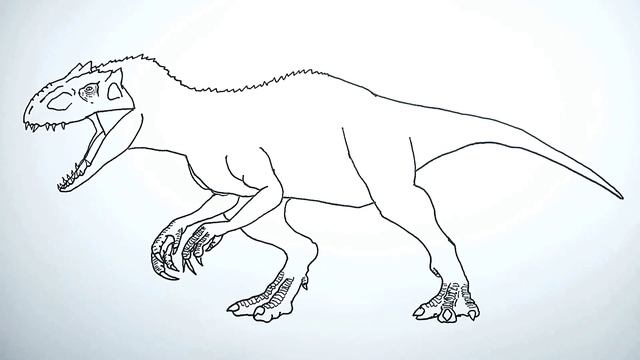 How to draw indominus Rex Step by Step | Jurassic World смотреть онлайн