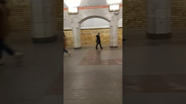 отправление поезда 81-540.541 от станции площадь Александра Невского #2023 #метро #спб смотреть онлайн