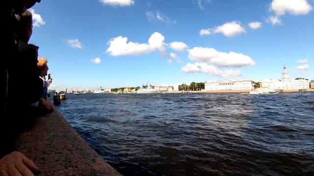 Репетиция парада ко дню ВМФ в Санкт-Петербурге 20170723 смотреть онлайн